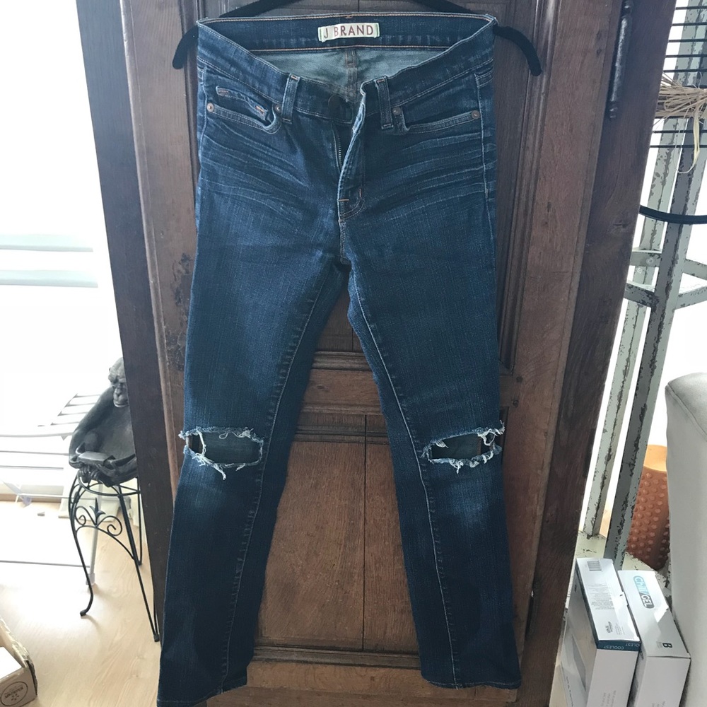 J brand distress skinny jeans